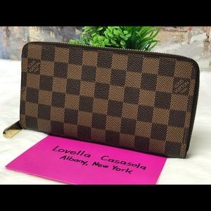 LOUIS VUITTON ZIPPY WALLET DAMIER EBENE